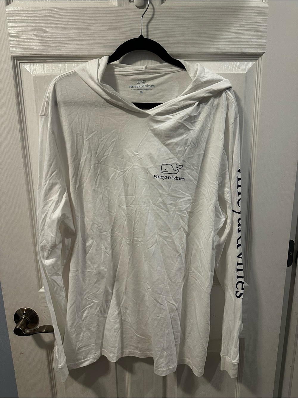 Vineyard Vines Men’s Long Sleeve Hooded T-Shirt – White – XL